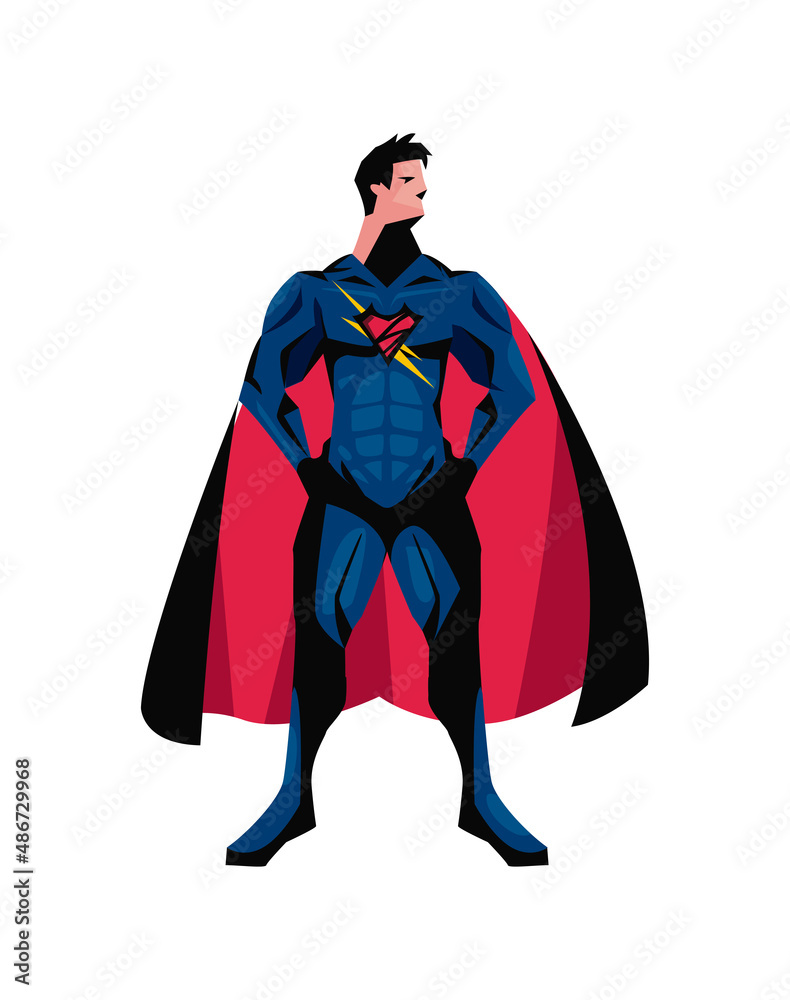 superhero doing a pose