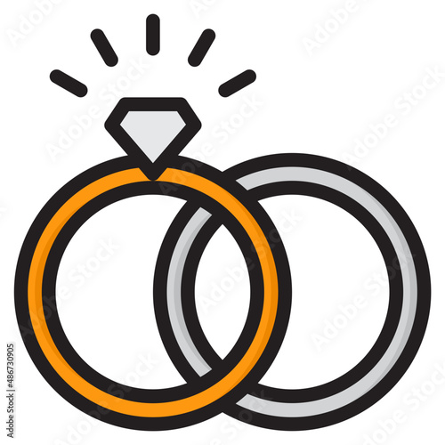 rings color line style icon