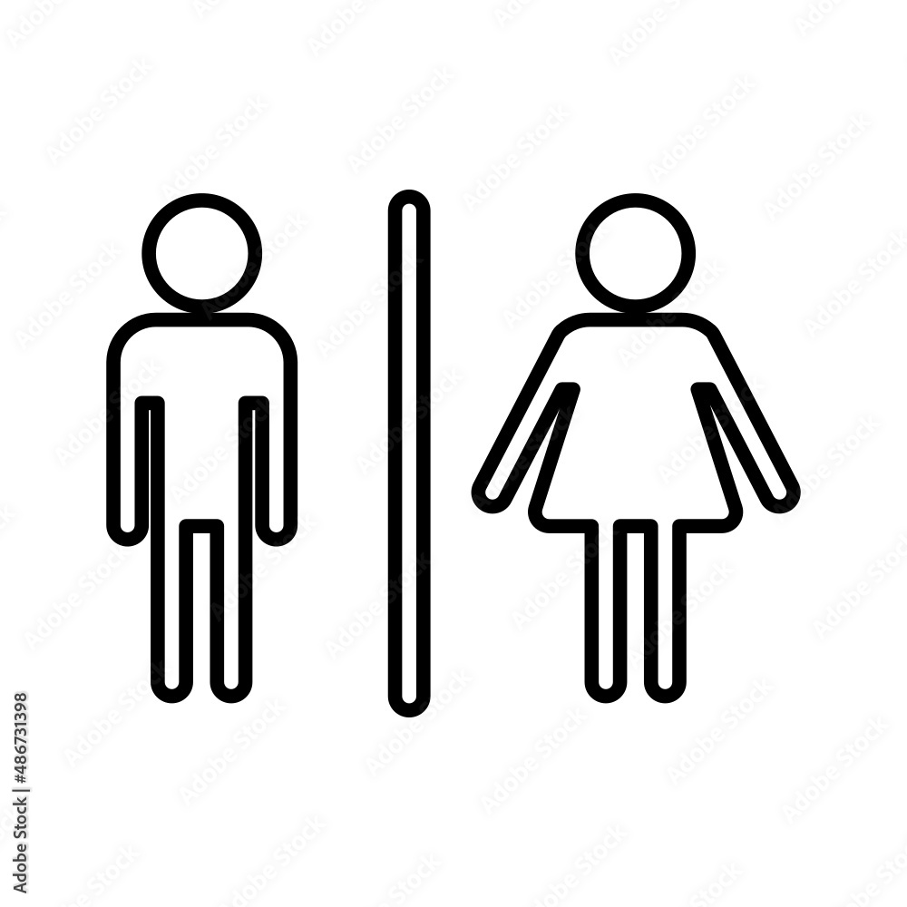 Toilet sign icon Toilet sign icon