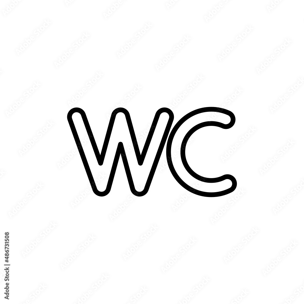 WC sign icon WC sign icon