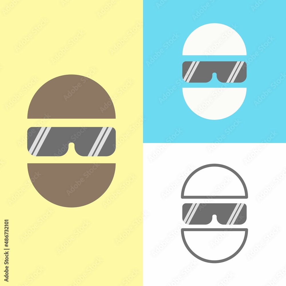 mask graphic illustration. suitable for logos, game communities, game developers, game reviews, game channels, blogs or vlog channels mask graphic illustration. suitable for logos, game communities, game developers, game reviews, game channels, blogs or vlog channels
