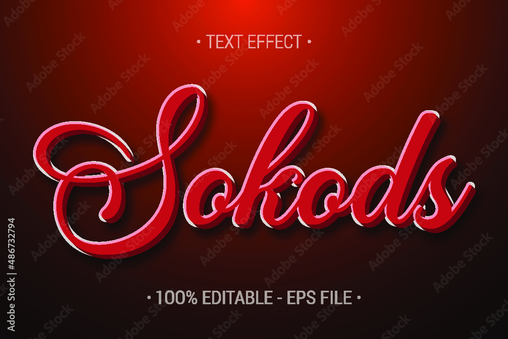 text-style-effect-Premium Vector