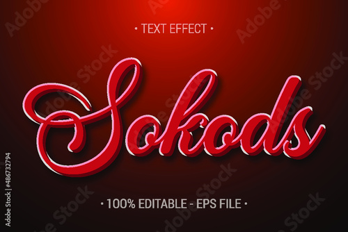 text-style-effect-Premium Vector