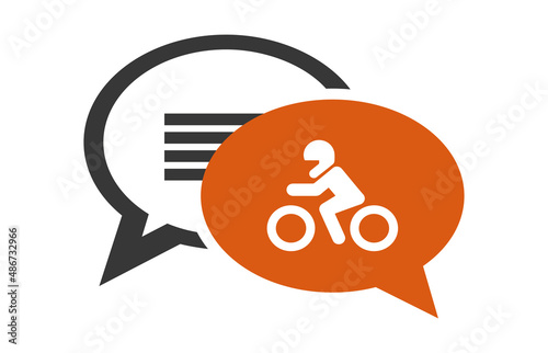 Logo deux roues motorisés.