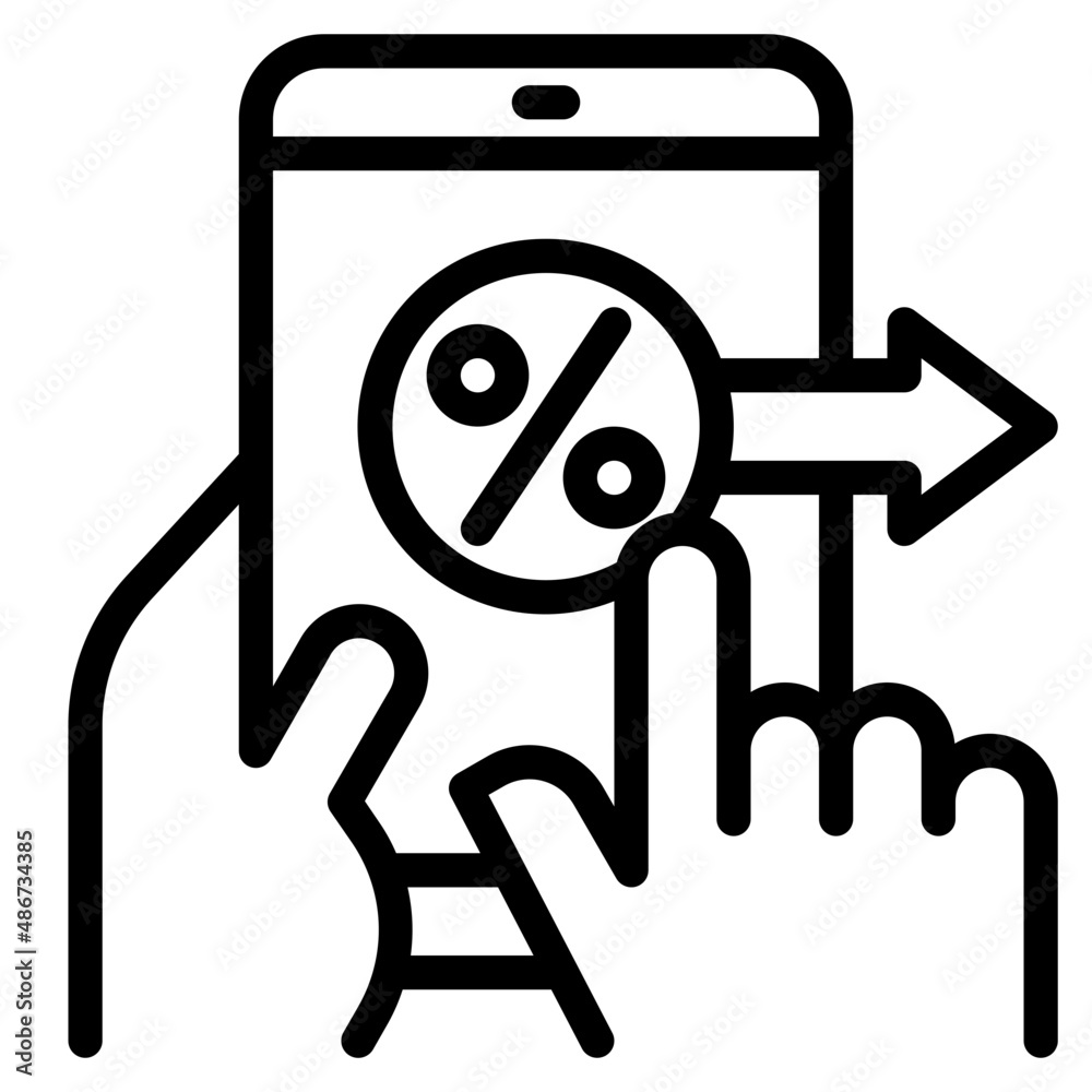 mobilephone outline style icon mobilephone outline style icon