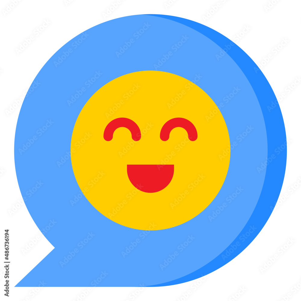 Fototapeta premium bubble flat style icon