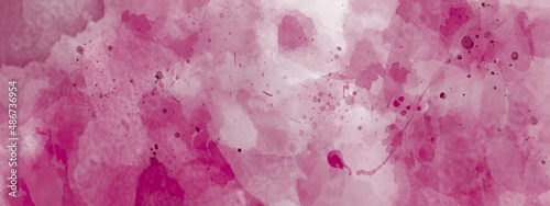 Abstract colourful watercolour background in shades of pink and splashes. Red powder explosion on white background. Colored cloud. Colorful dust explode. Red spots on a white background.