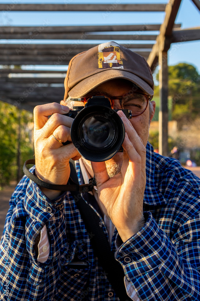 Obraz premium Fotografiando