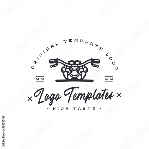 motorcycle logo template. vector logos. photo