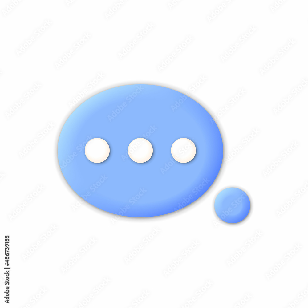 3d Chat bubble. Talk, dialogue, messenger or online support concept. concept. illustration 3d Chat bubble. Talk, dialogue, messenger or online support concept. concept. illustration