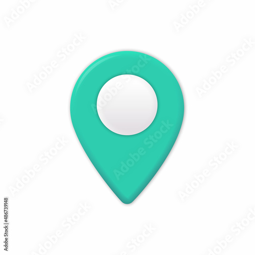 Free Download Map location pointer 3d pin. Navigation icon for web, banner, logo or badge. Illustration - GFXLoad