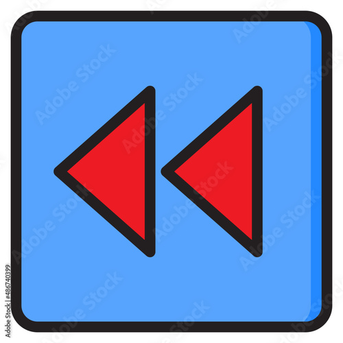 Free Download previous color line style icon - GFXLoad