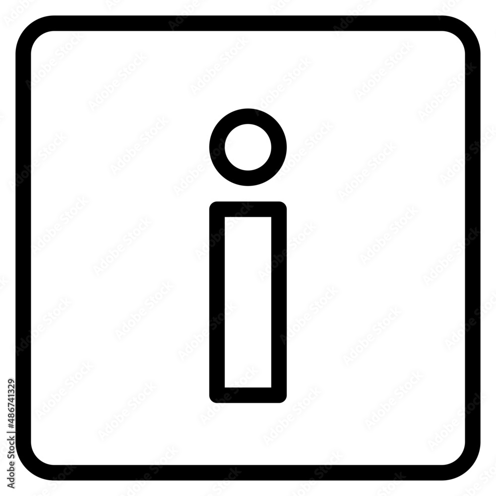 about outline style icon about outline style icon