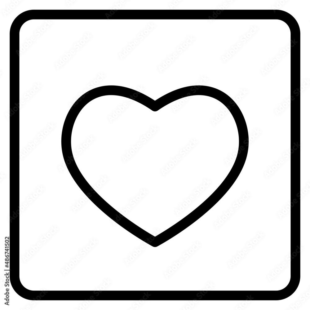 love outline style icon love outline style icon