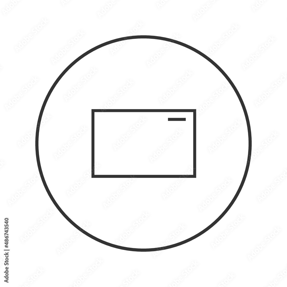 Business card icon. Business card line icon for web and print isolated on white background. Business card icon. Business card line icon for web and print isolated on white background.