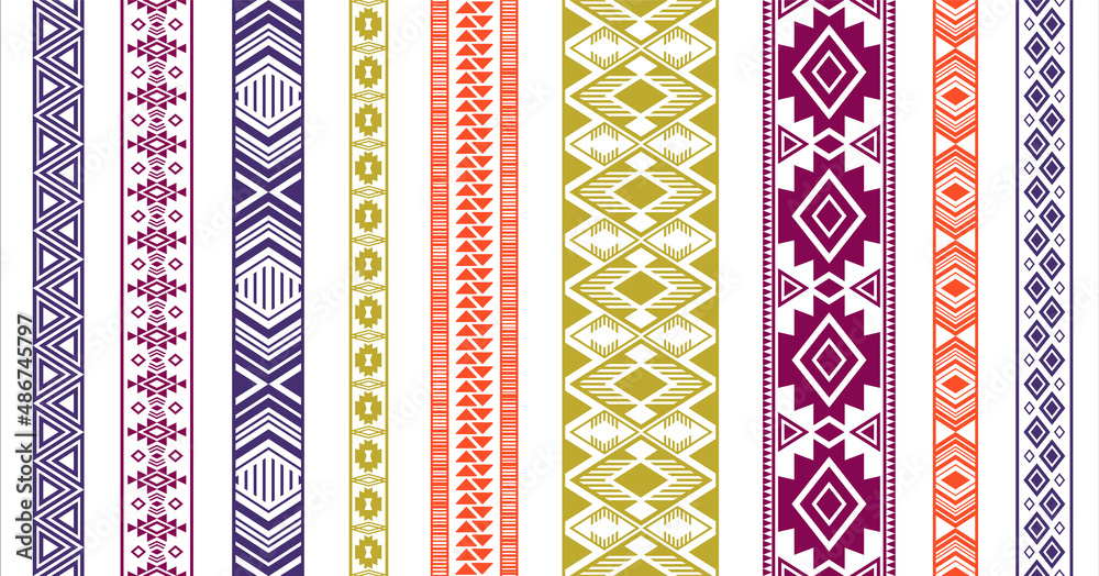 Embroidery ribbon vector patterns, lace seamless border, fashion edge stripes.