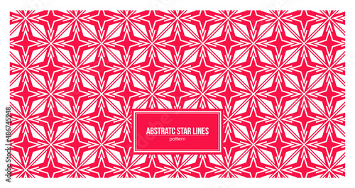 abstract star lines pattern with red background
