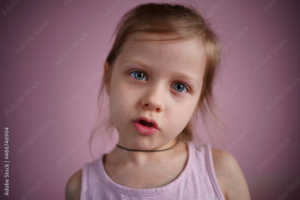 girl says surprised. High quality photo girl says surprised. High quality photo