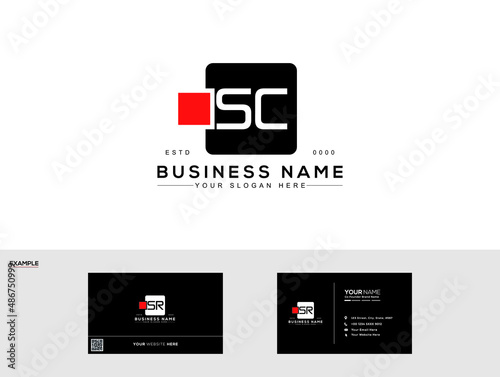 Classic SC Logo, Initial Letter Sc Isolated Letter logo and business card for all kind of use