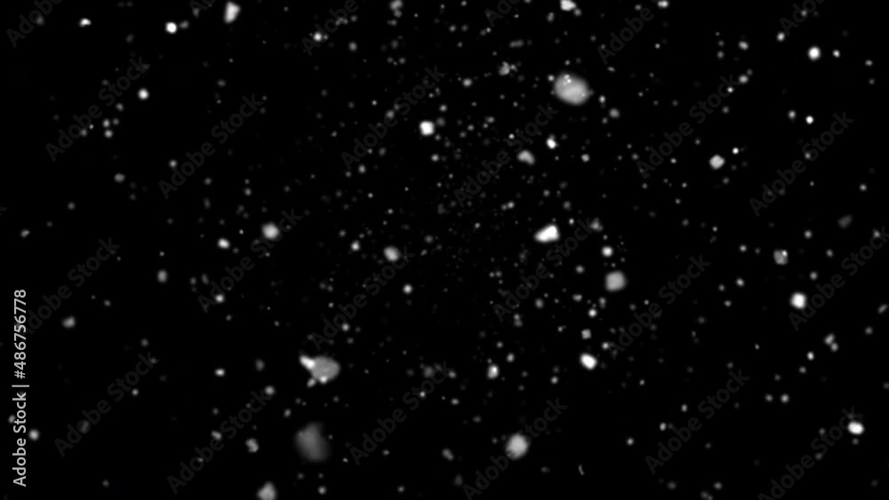 Falling Snowflakes animation loop with Alpha channel Birds Eye View. Snow overlay. Perfect for compositing onto your VFX scenes Falling Snowflakes animation loop with Alpha channel Birds Eye View. Snow overlay. Perfect for compositing onto your VFX scenes