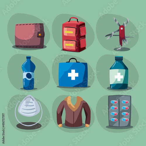 nine disaster preparedness items