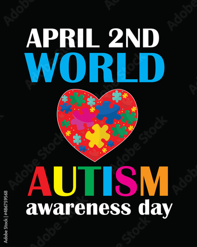 Autism t-shirt design.autism awareness day t-shirt design.autism awareness t-shirt design.