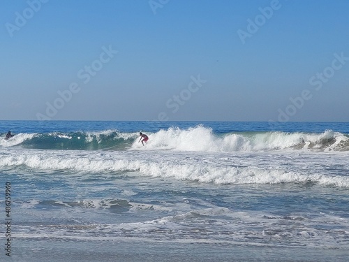Large waves in Zicatela, Puerto Escondido, Mexico