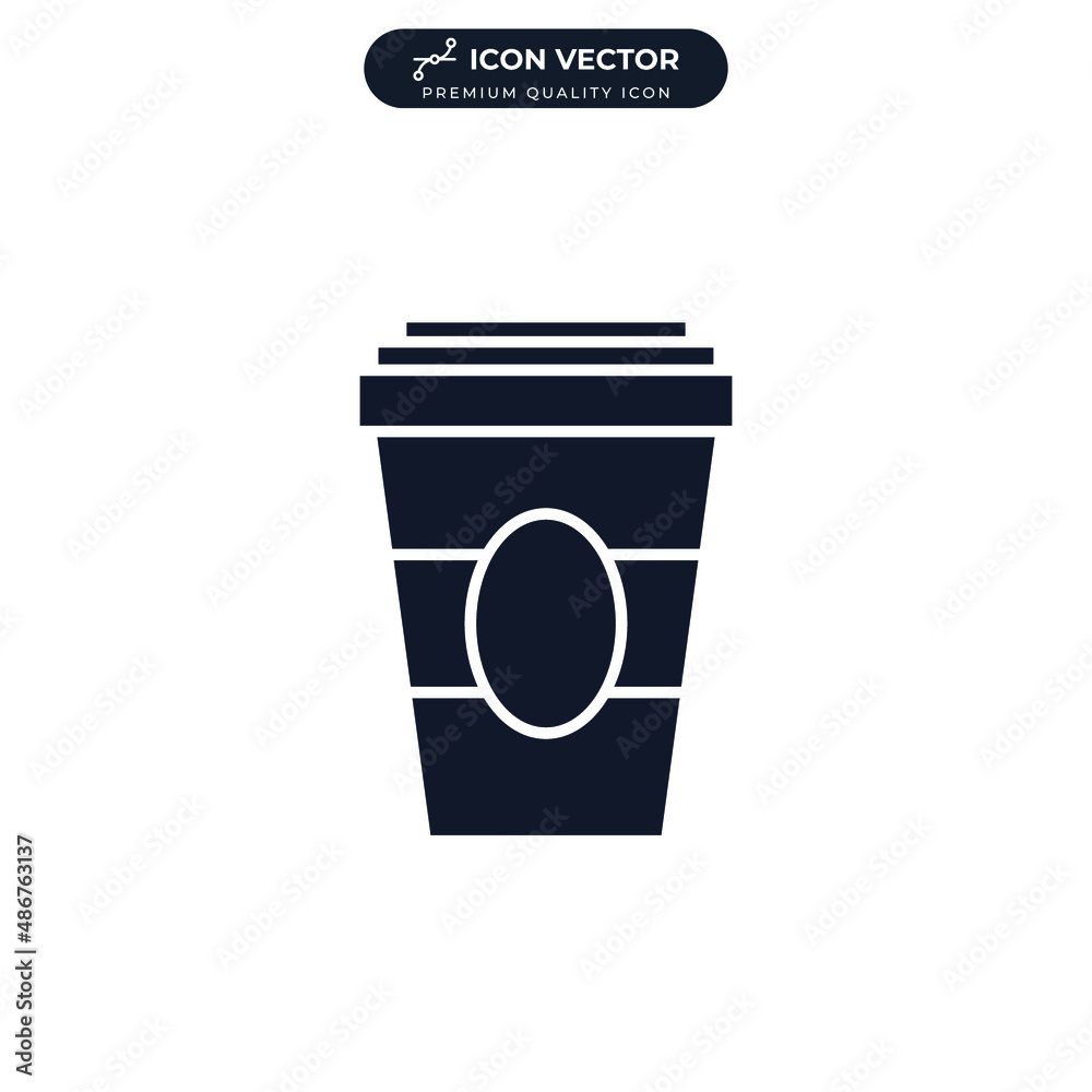 Disposable coffee cup icon symbol template for graphic and web design collection logo vector illustration Disposable coffee cup icon symbol template for graphic and web design collection logo vector illustration