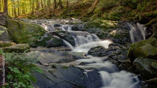 Szepit waterfall on the Hylaty stream - Bieszczady Mountains