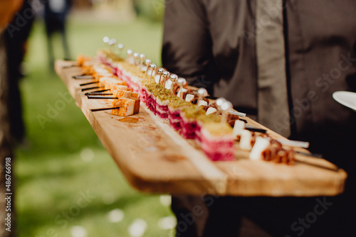 Plateau savoureux pour le cocktail photo