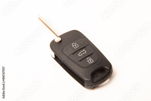 Car key isolated on white background