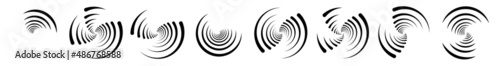 Spiral design element. Swirl, twirl, whirl illustration