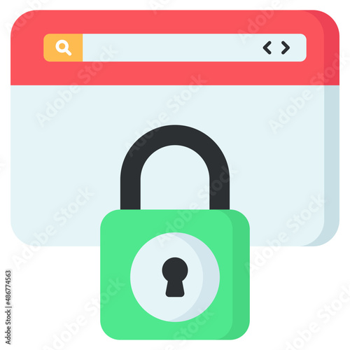 Perfect design icon of secure search

