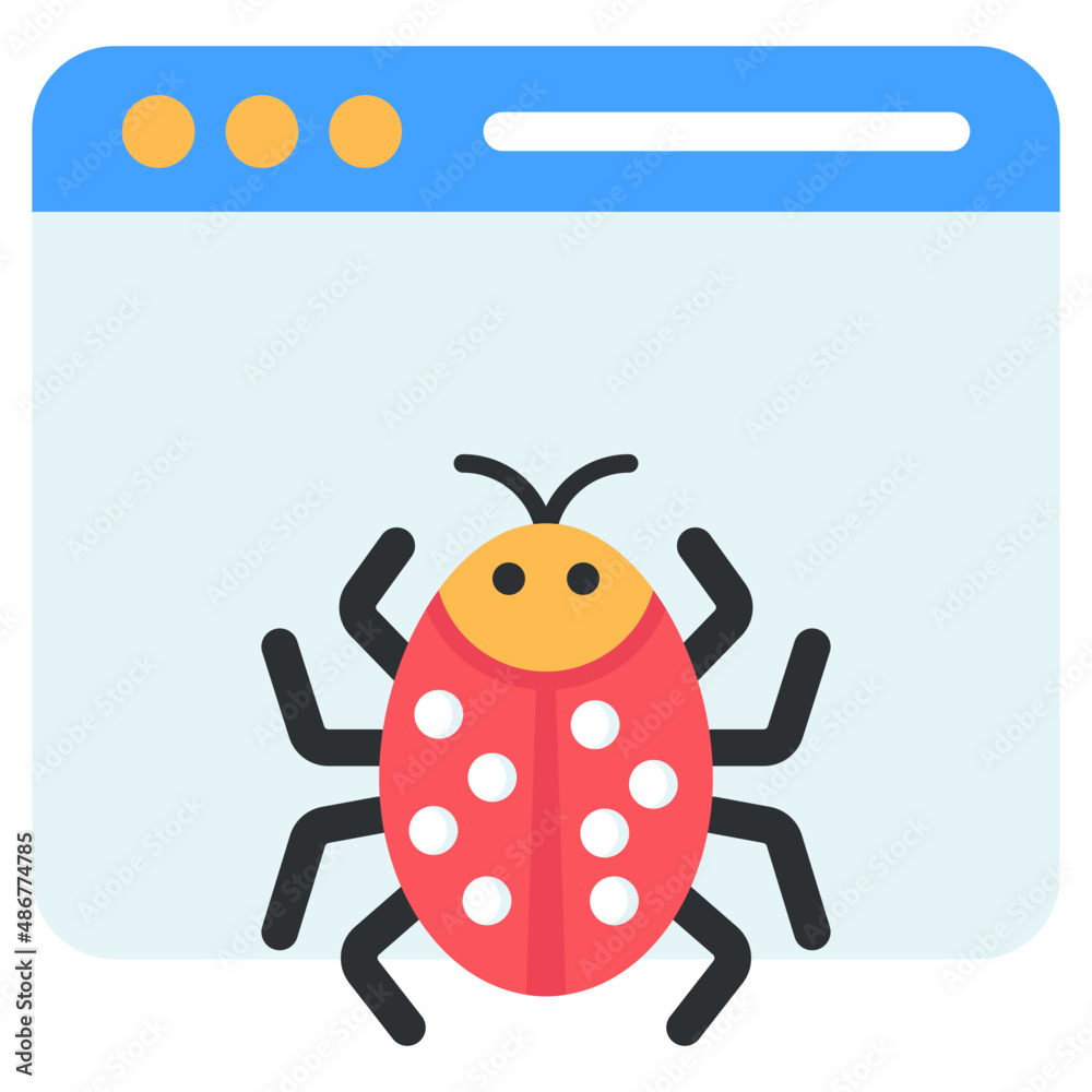Trendy vector design of computer bug
Trendy vector design of computer bug