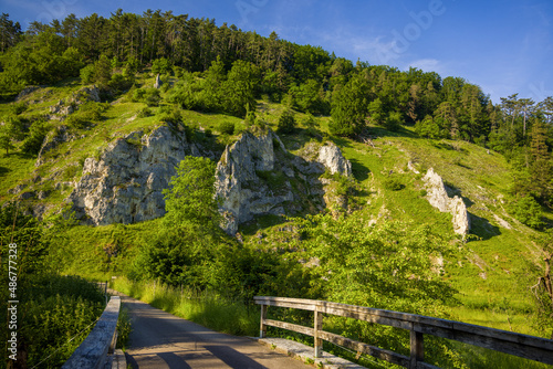 Wallpaper Mural Felsen im kleinen Lautertal  auf der Schwäbischen Alb bei Herrlingen Torontodigital.ca