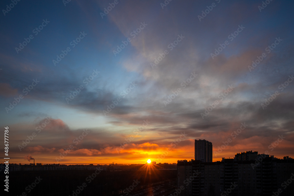 Sunrise in suburbia Sunrise in suburbia