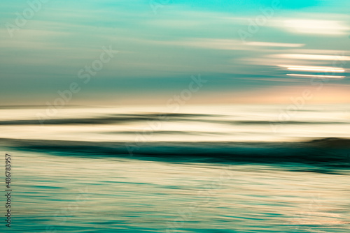 abstract seascape with blue and green tones © Oscar