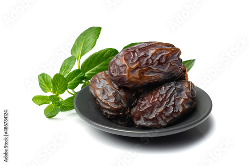 Big Dates Isolated. Date Palm Fruits