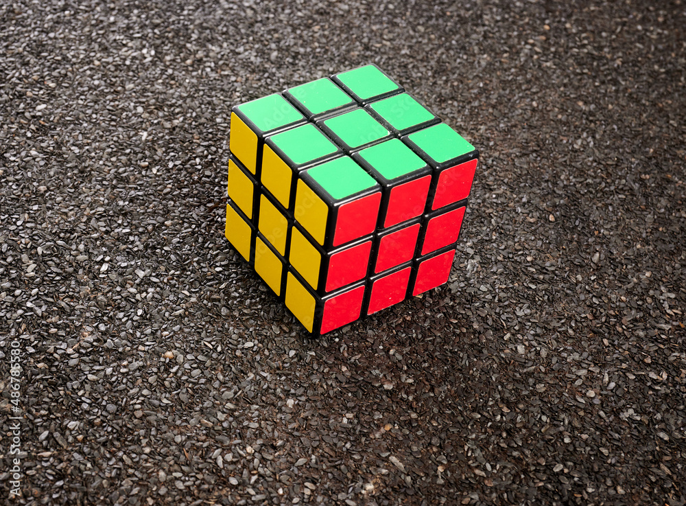 Zdjęcie Stock: Krasnoyarsk, Russia - February 04, 2022: Rubik's cube on ...
