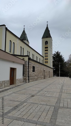 Catholics Parish Church in Medugorje in Bosnia and Herzegovina