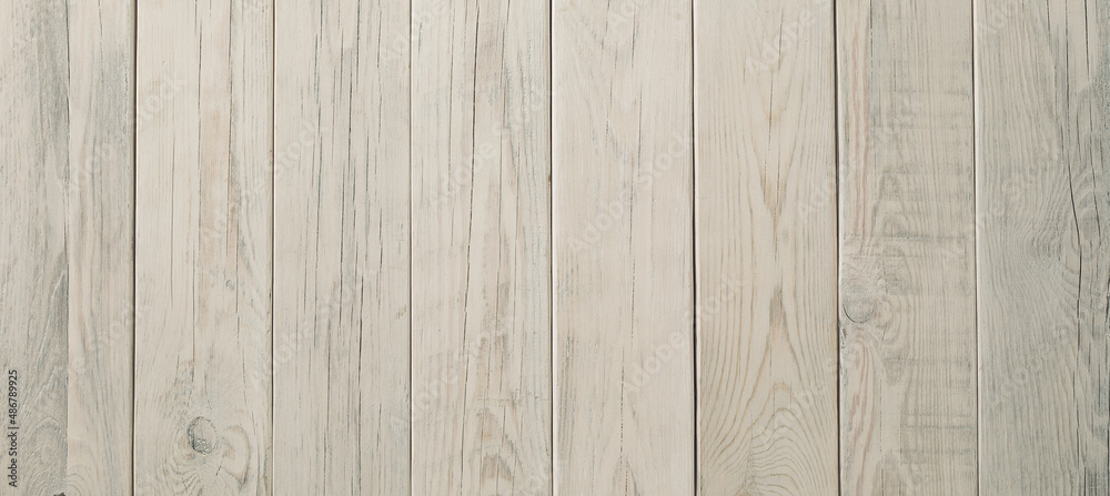 Fototapeta premium Pastel light green planks texture background