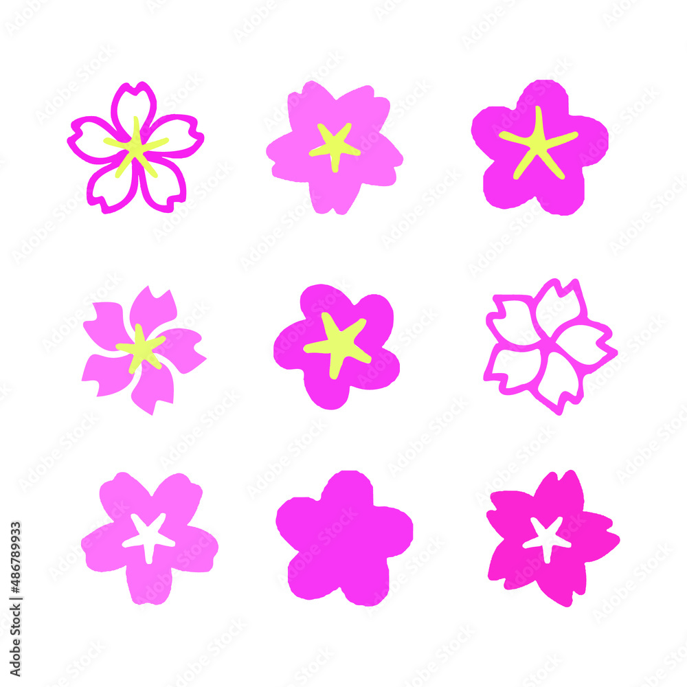Spring japones cherry flower design Spring japones cherry flower design