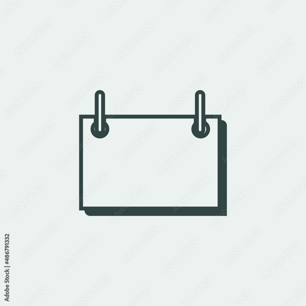 Calendar vector icon illustration sign Calendar vector icon illustration sign