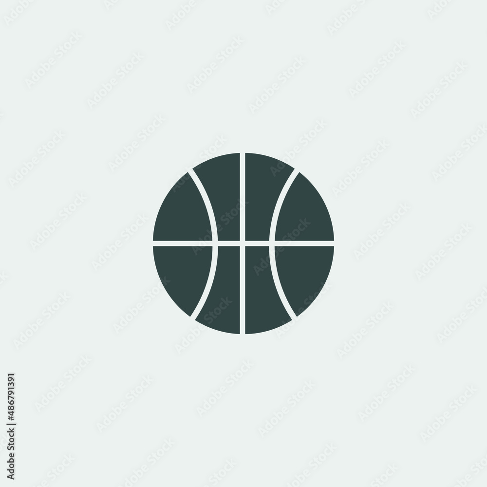 Basketball ball vector icon illustration sign Basketball ball vector icon illustration sign