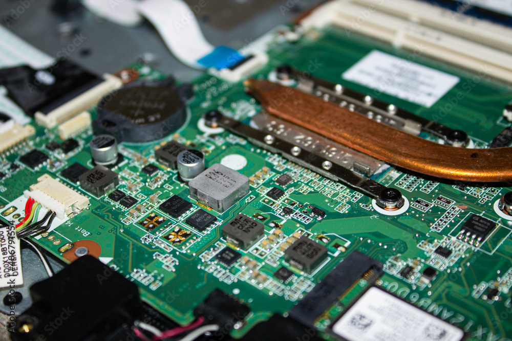 Computer electronic board. Computer microchip. Laptop repair. Computer electronic board. Computer microchip. Laptop repair.