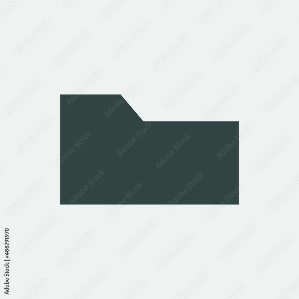 Folder vector icon illustration sign Folder vector icon illustration sign