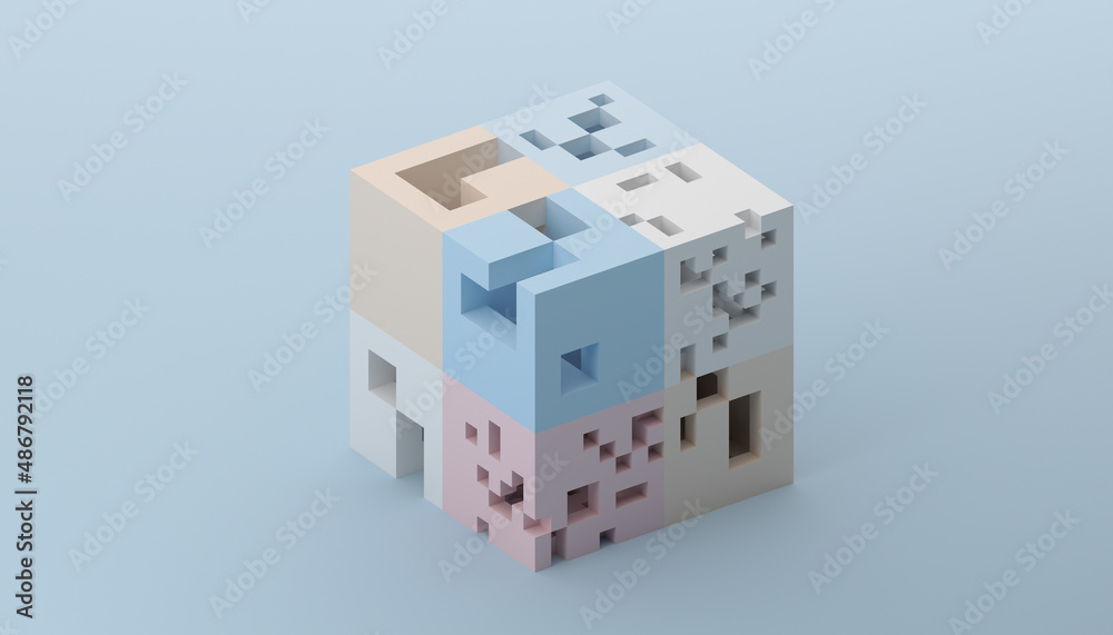 Fototapeta premium Abstract 3D Render