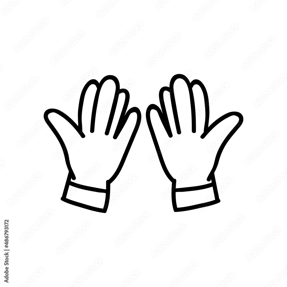 Hand drawn dua hands. Vector illustration in doodle style. Hand drawn dua hands. Vector illustration in doodle style.