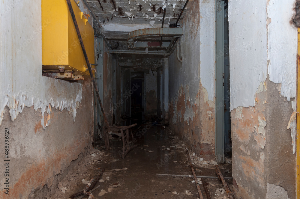 Abandoned military shelter from the Cold War in Poland Abandoned military shelter from the Cold War in Poland