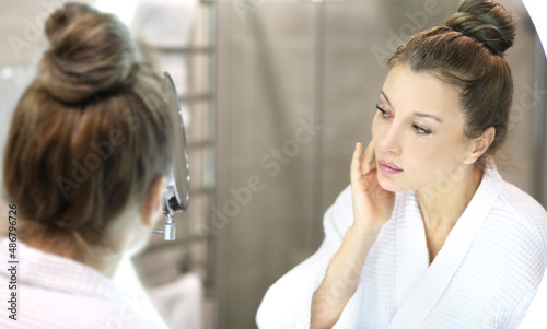 Wallpaper Mural Applying the cream..Magic anti-aging cream. Torontodigital.ca